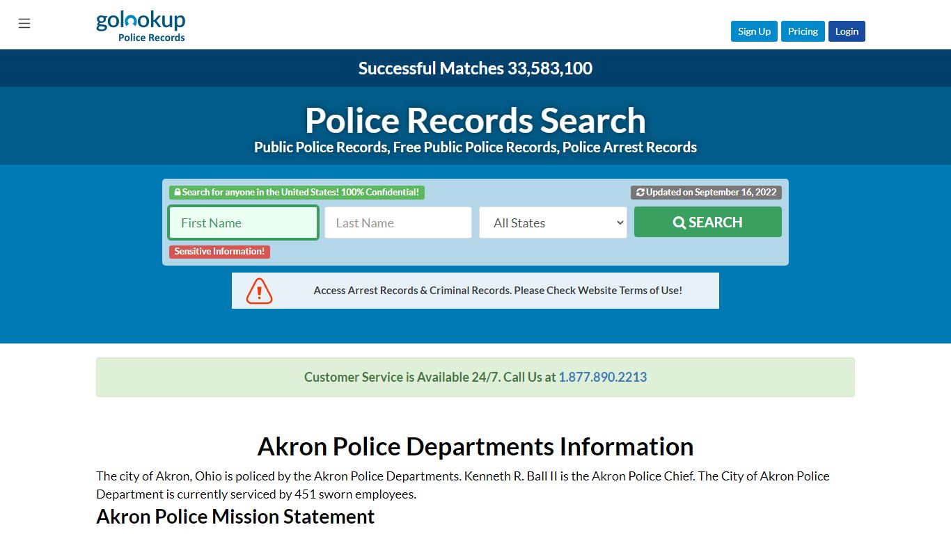 Akron Police Departments, Akron Police Departments - GoLookUp